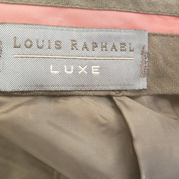 Louis Raphael Luxe men's light brown dress pants - Picture 3 of 3